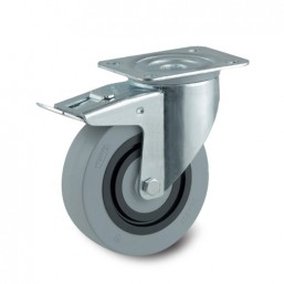 Tente Caster Wheel 125mm 3477HUR125P62 grey
