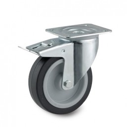 200mm Tente  Swivel w/ Brake Heavy Duty Castor Wheel 3477UER200P63