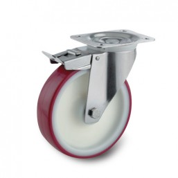 Castors Wheel Tente Stainless Steel 160mm 8477UAD160P63 Castors Wheel Tente Stainless Steel 160mm 8477UAD160P63